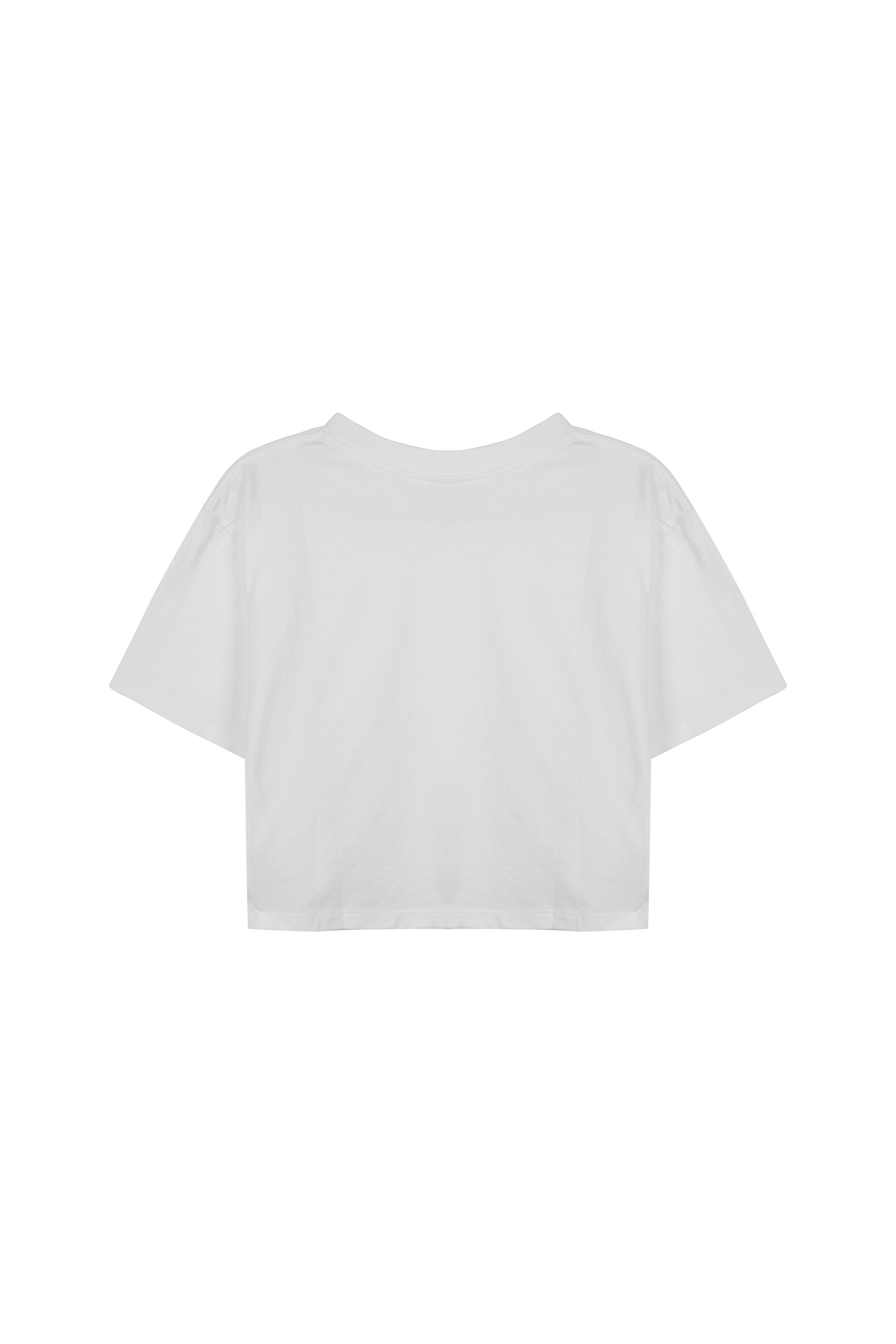 CROP TEE in WHITE