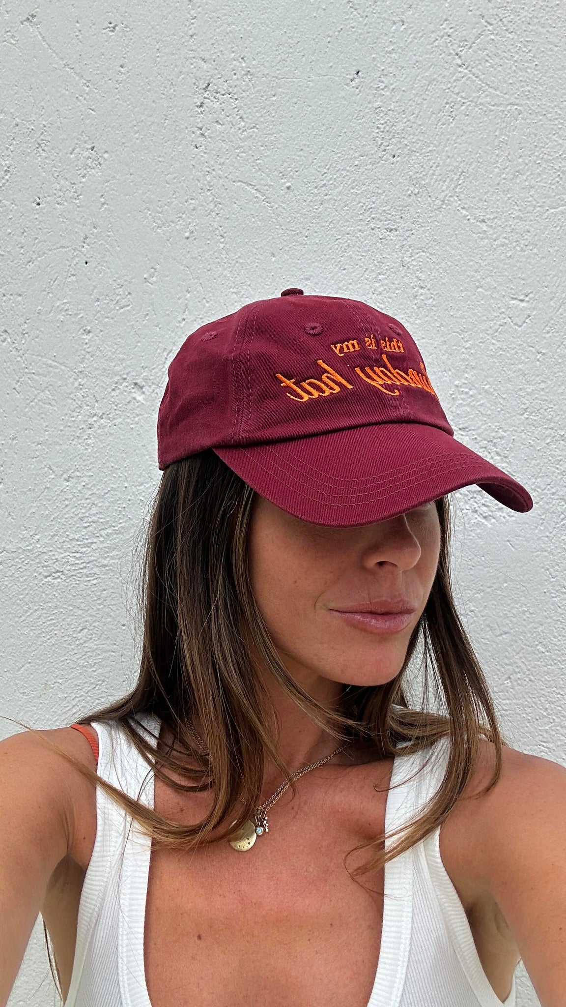 SUNDAY HAT in BURGUNDY