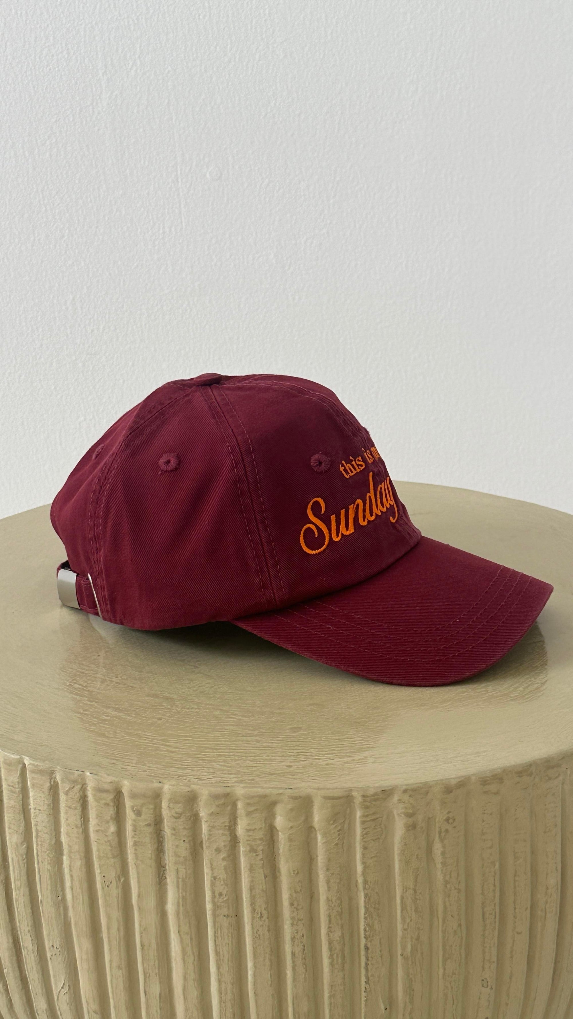 SUNDAY HAT in BURGUNDY