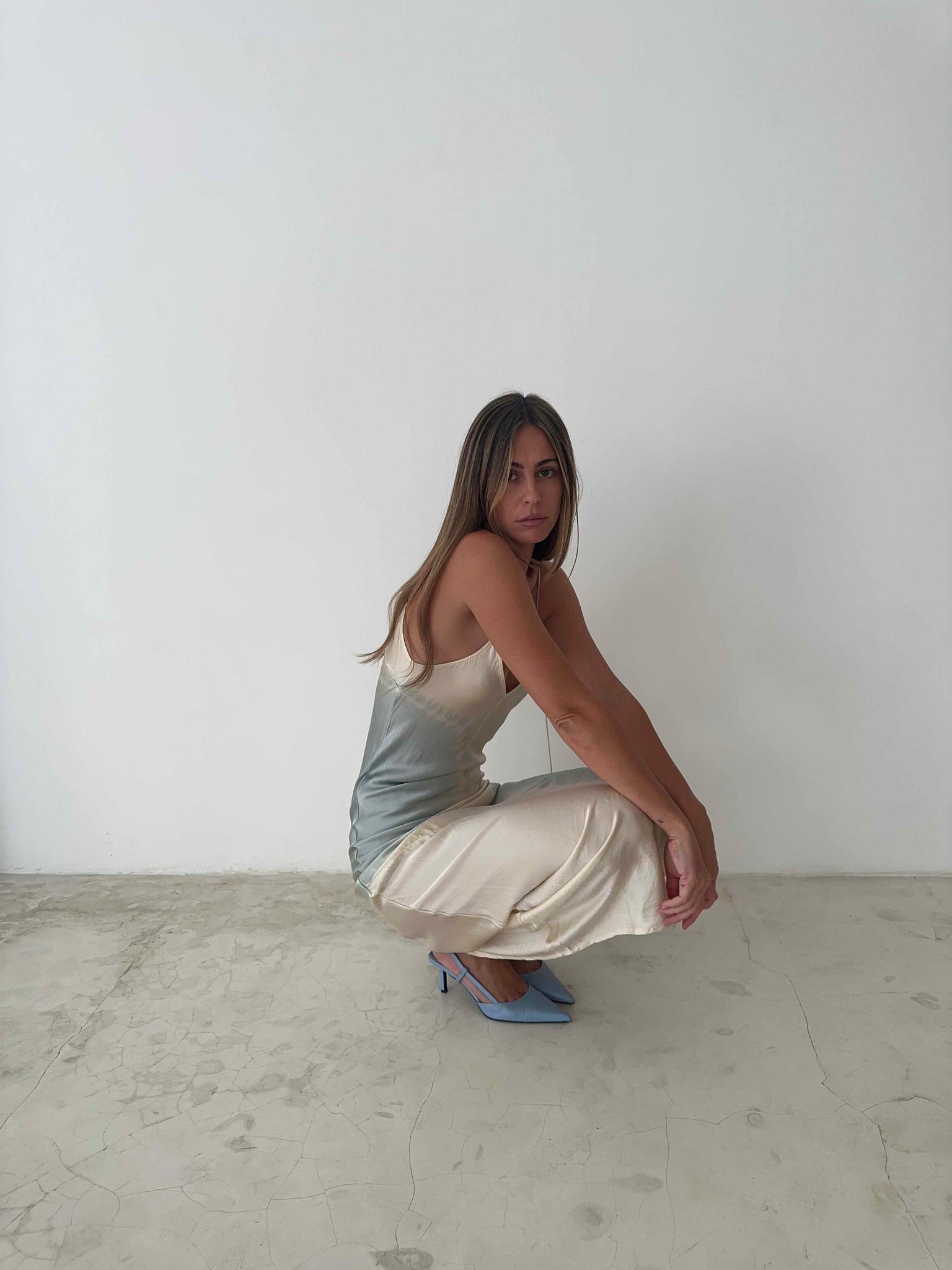 SILK DRESS  in TIE DYE