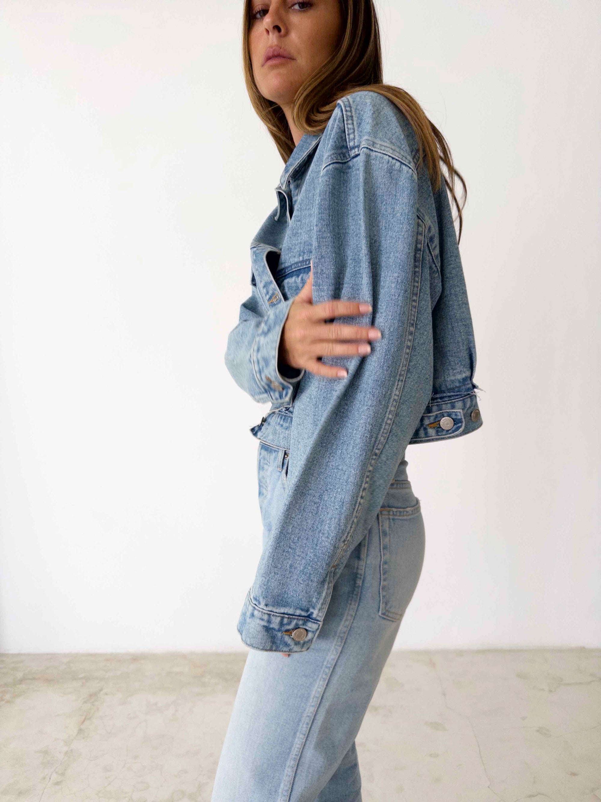 STOCK IN CANADA-JACKET 01 in MEDIUM BLUE