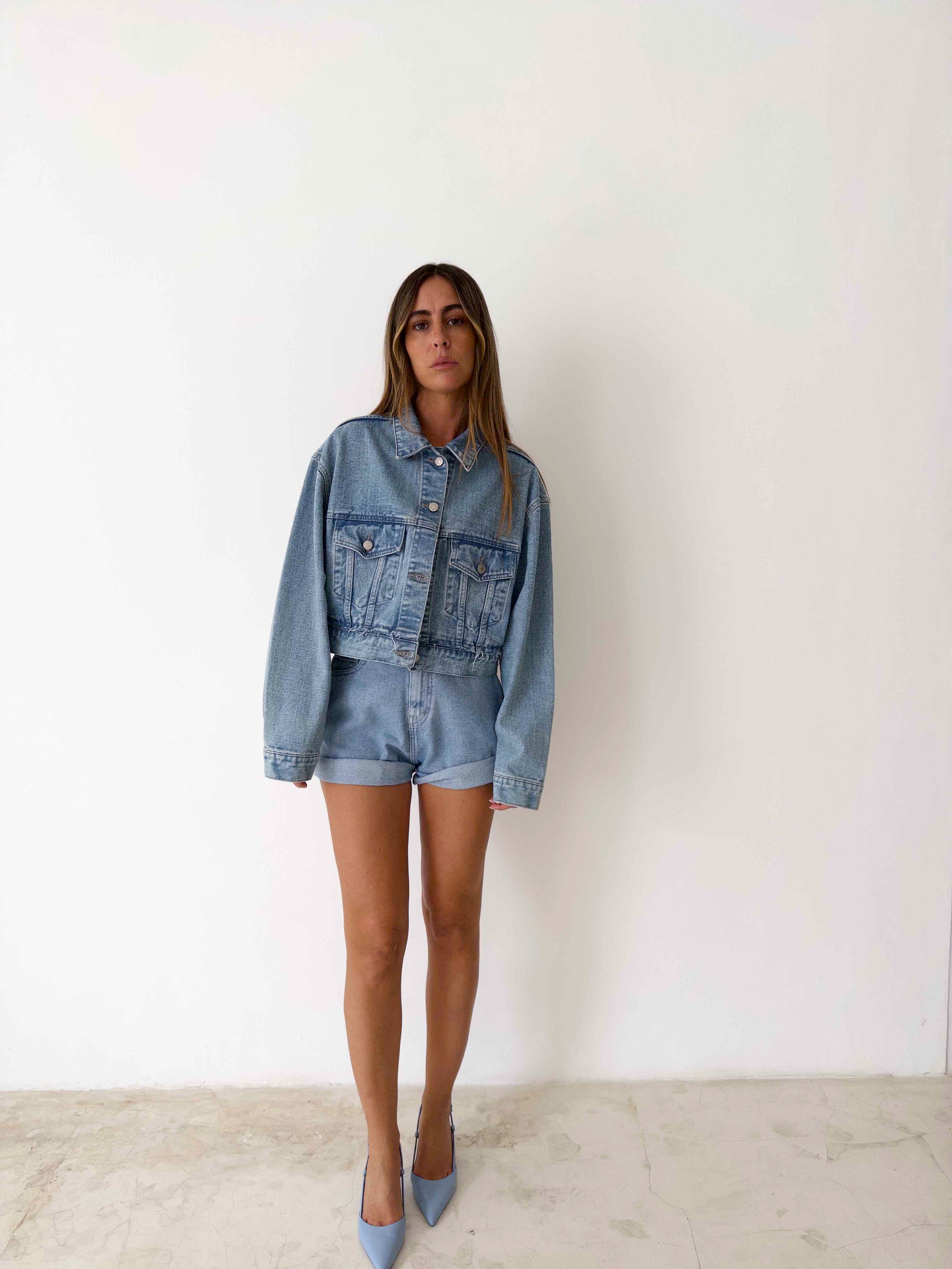 STOCK IN CANADA-JACKET 01 in MEDIUM BLUE
