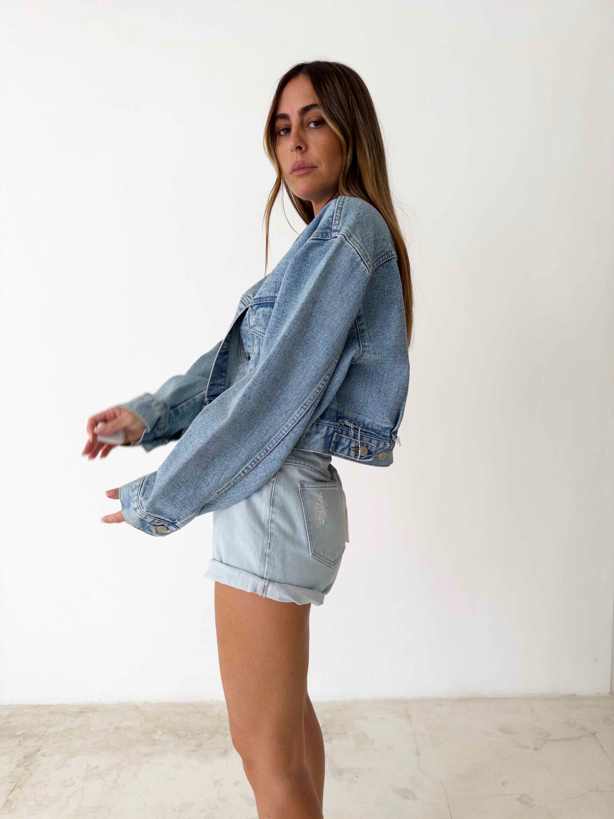 STOCK IN CANADA-JACKET 01 in MEDIUM BLUE