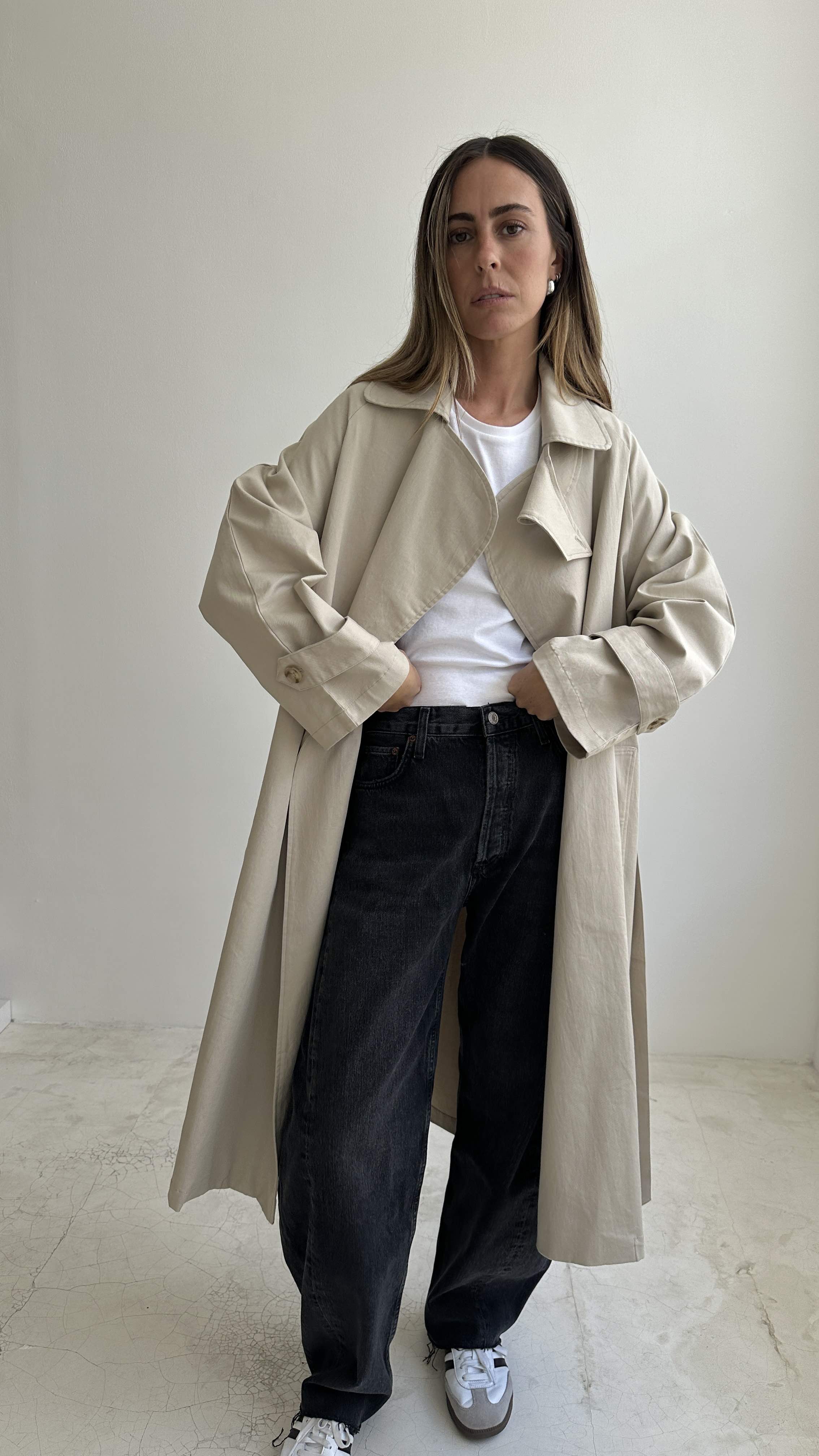 TRENCH COAT in SAND – Les.Basics