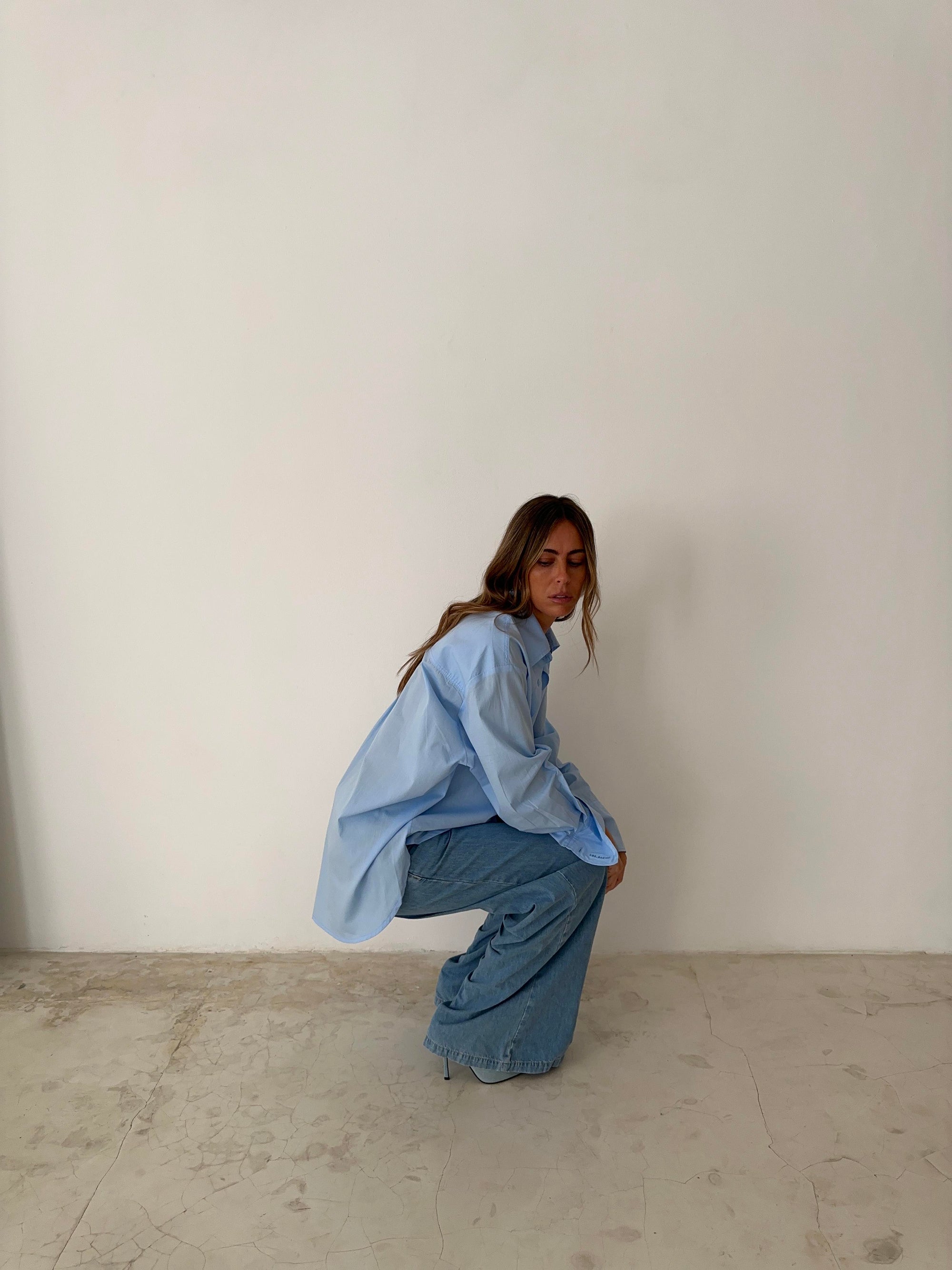 OVERSIZED SHIRT in BLUE