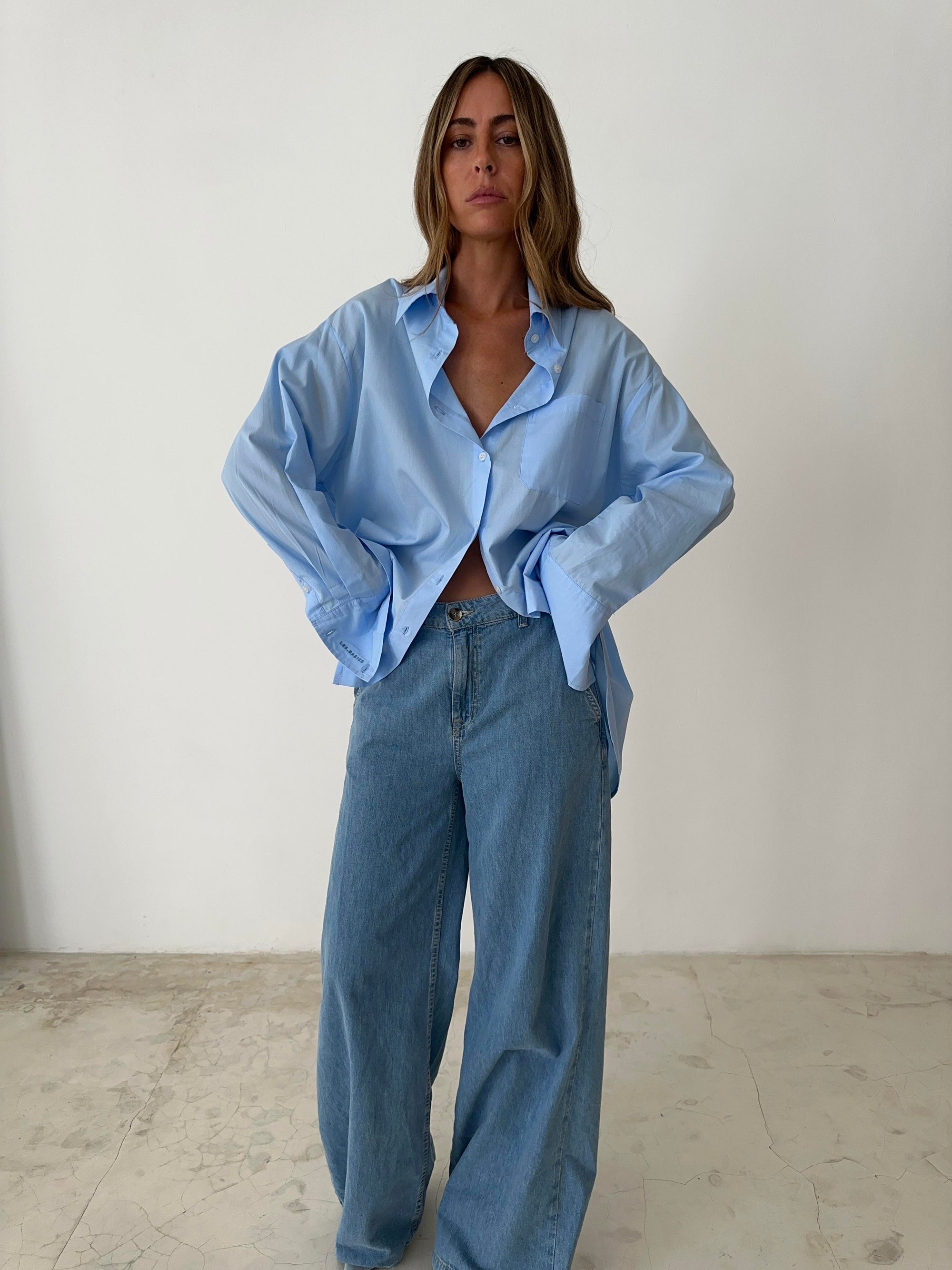 OVERSIZED SHIRT in BLUE