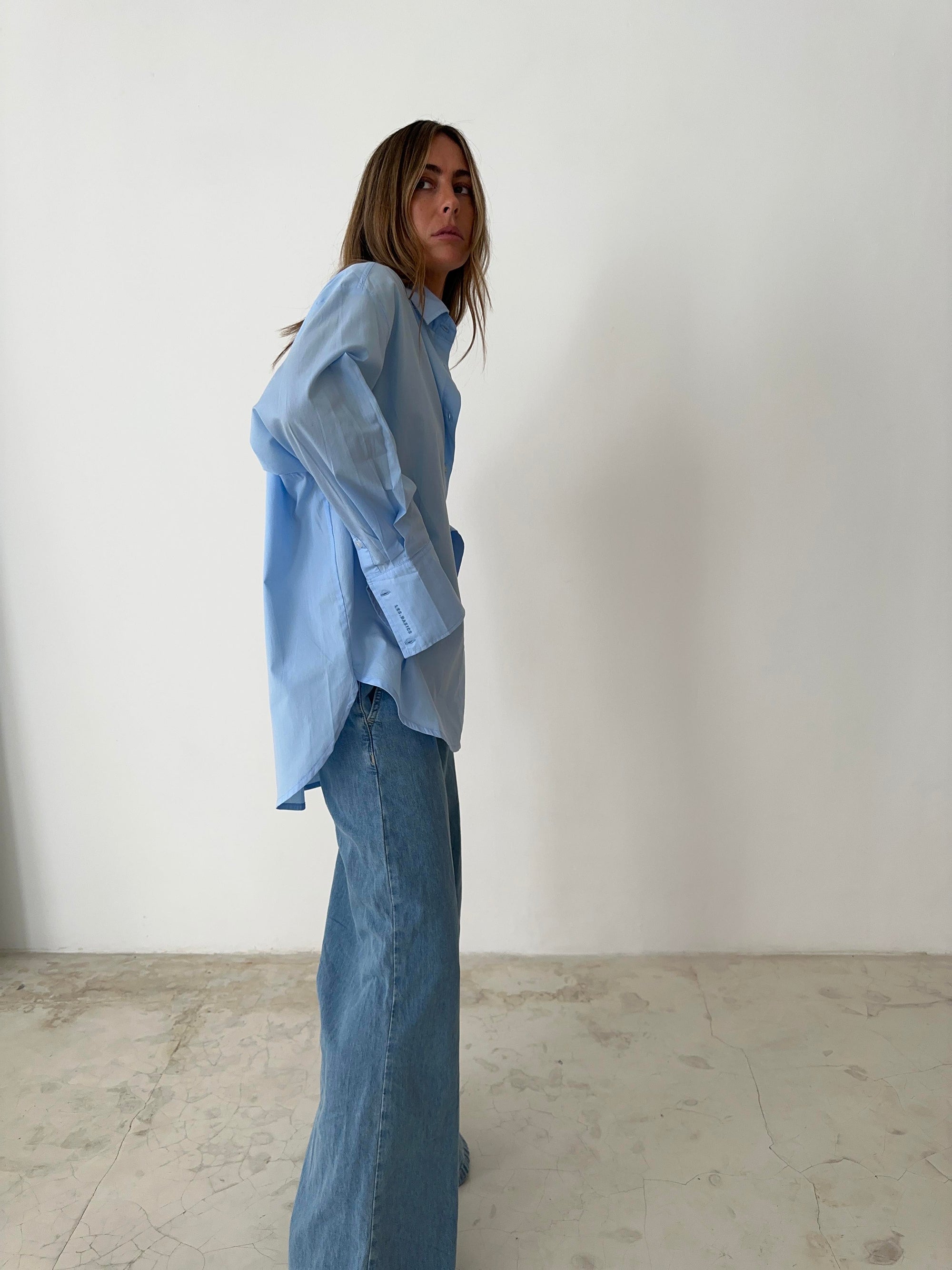 OVERSIZED SHIRT in BLUE