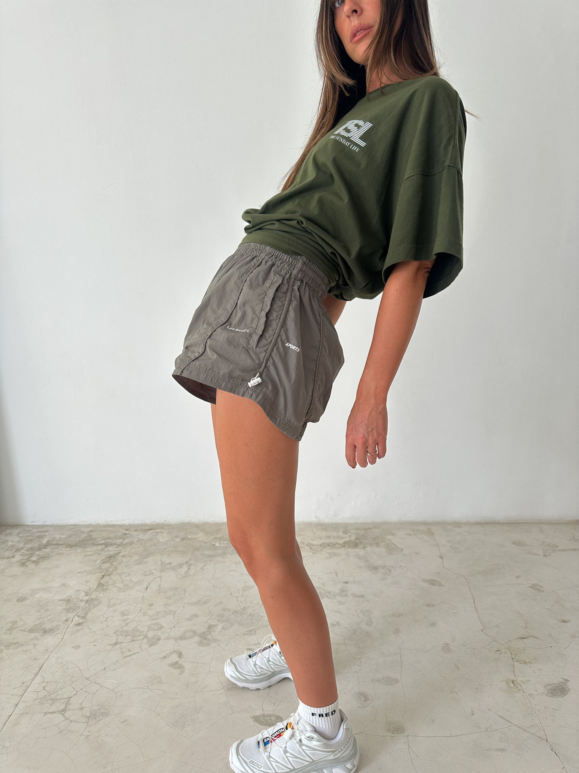 SPORTS SHORTS in SAGE