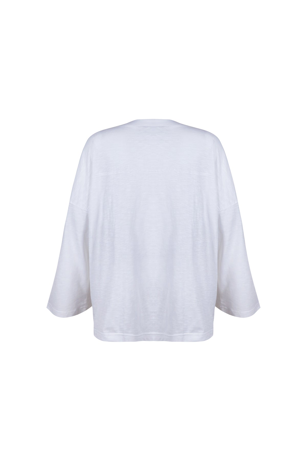 SPORTS LONG SLEEVE TEE in WHITE SLUB
