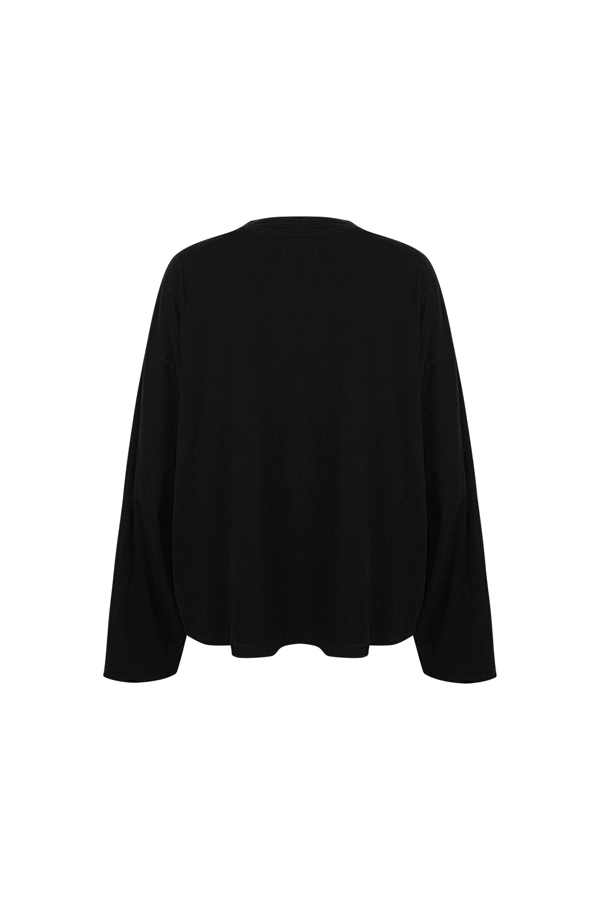 SPORTS LONG SLEEVE TEE in BLACK
