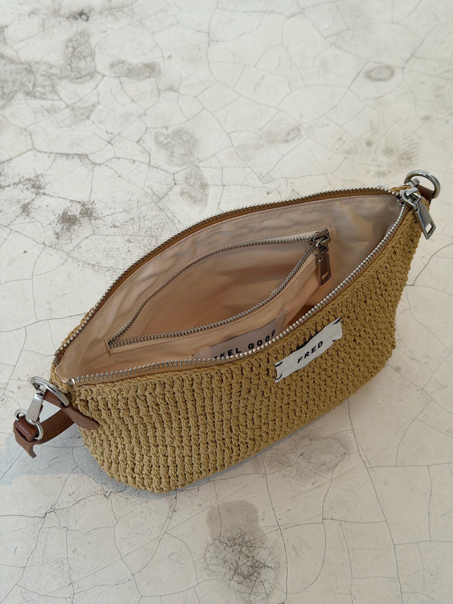 CROCHET BAG in BEIGE