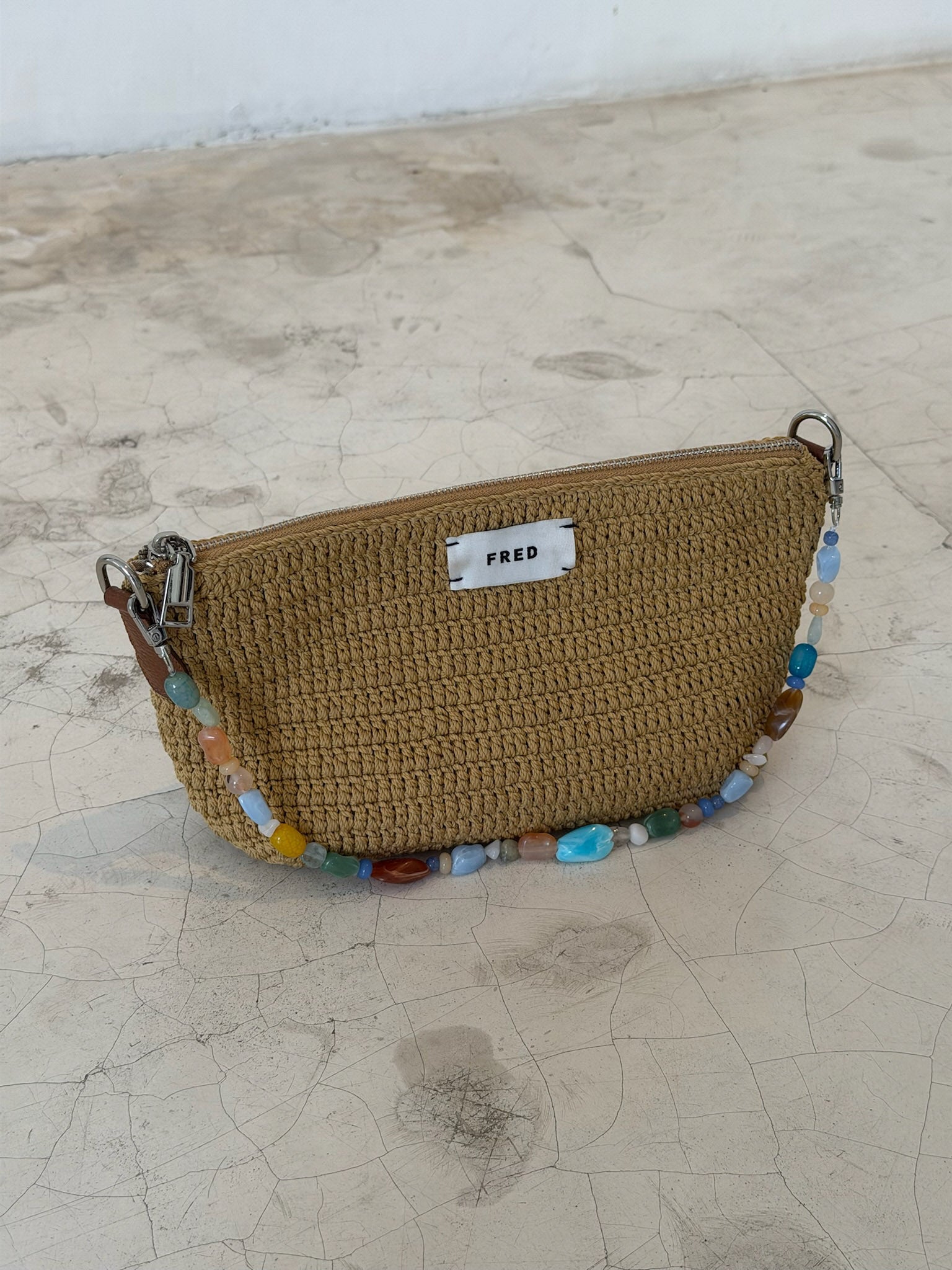 CROCHET BAG in BEIGE
