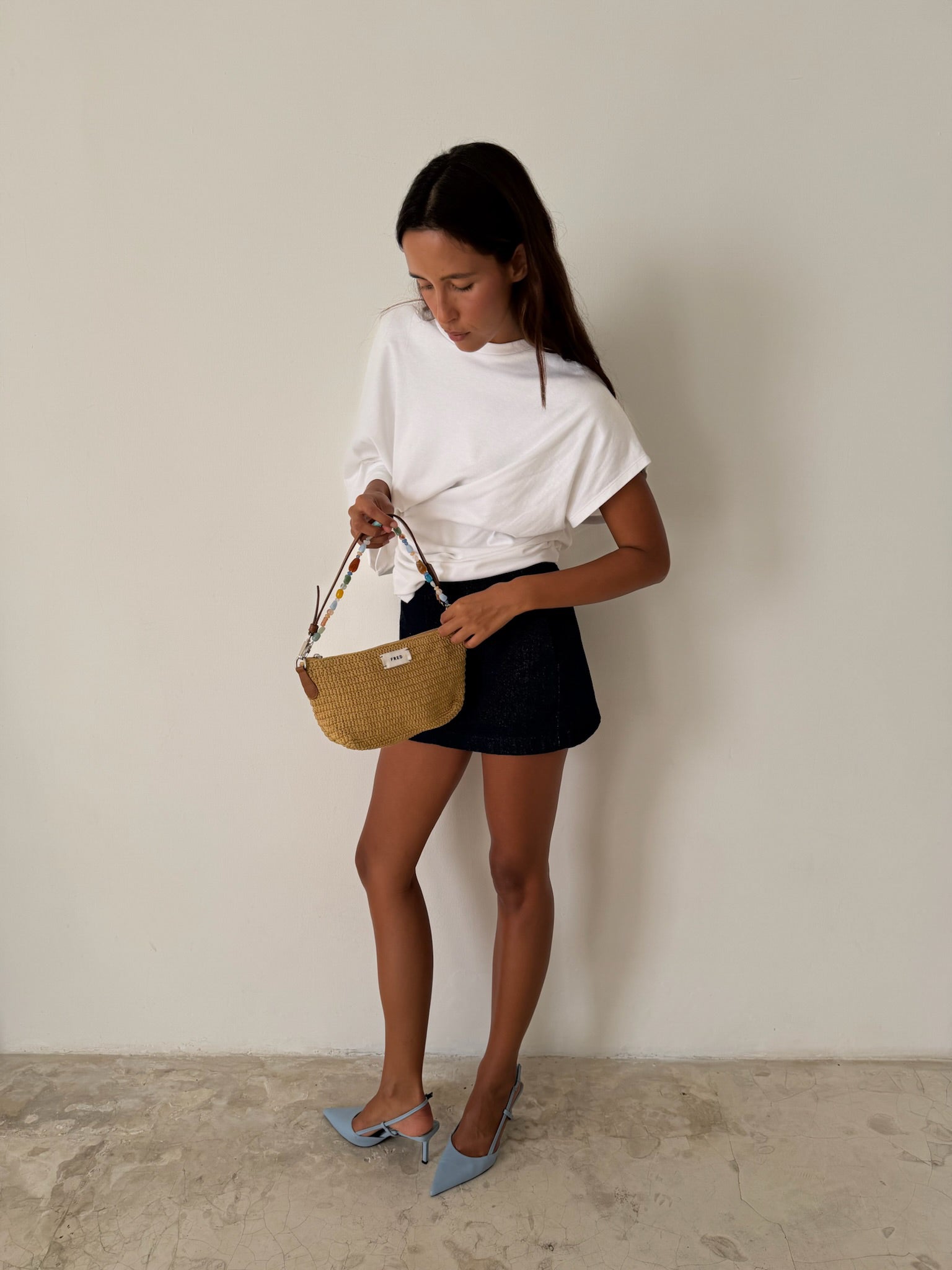 CROCHET BAG in BEIGE