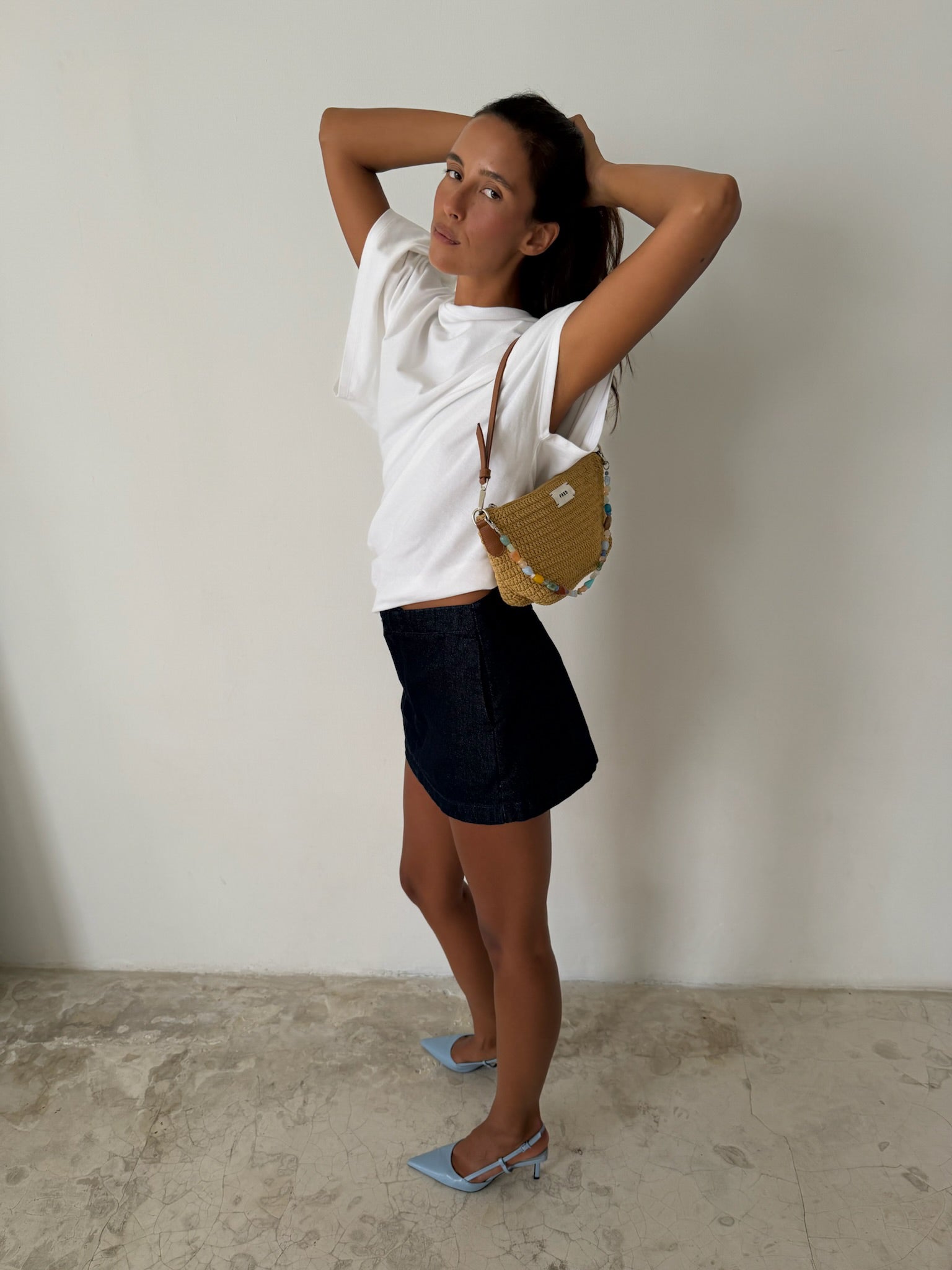 CROCHET BAG in BEIGE