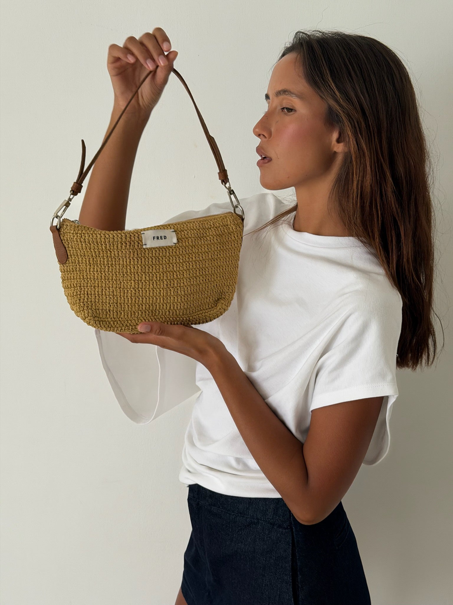 CROCHET BAG in BEIGE