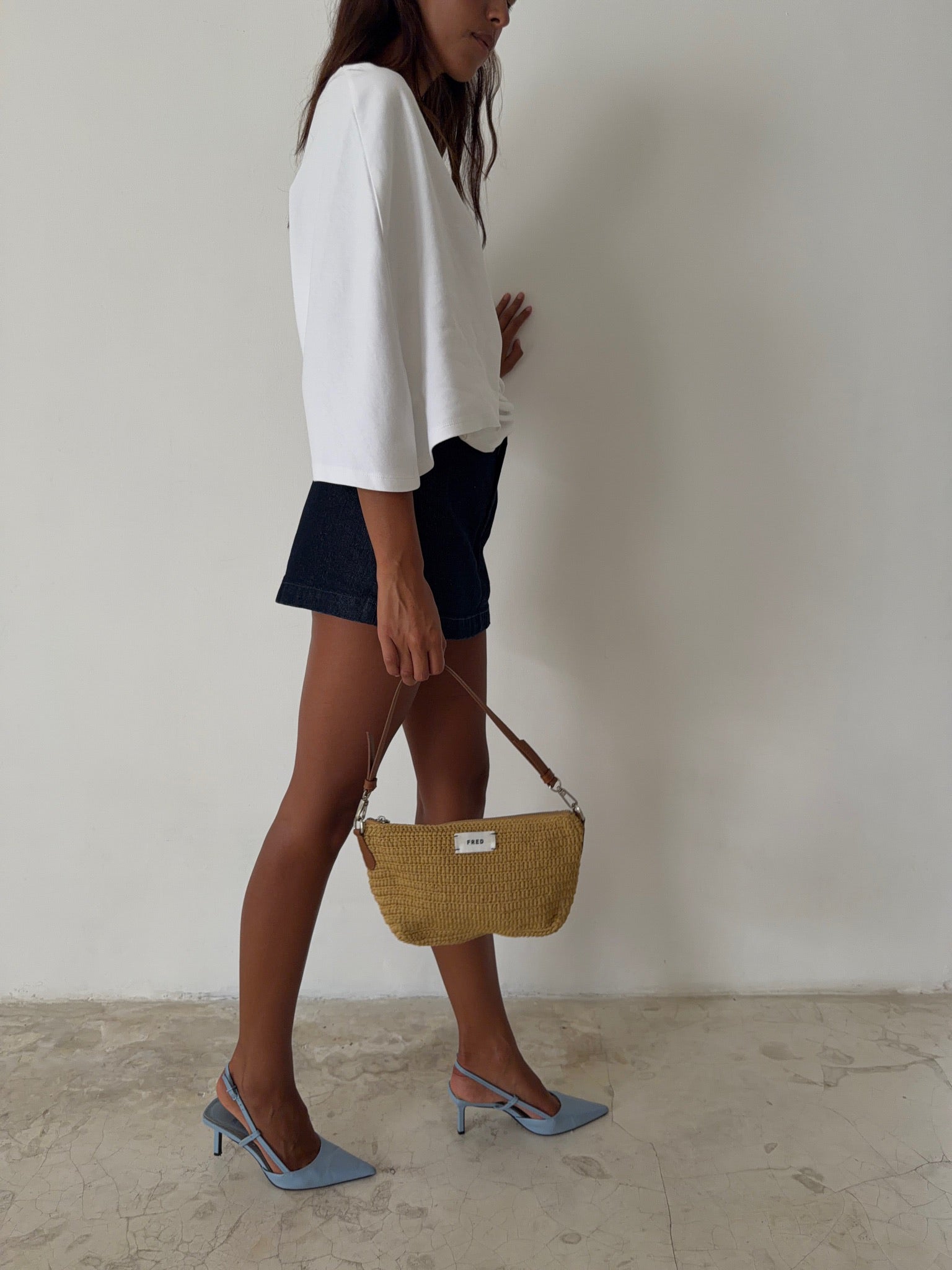CROCHET BAG in BEIGE