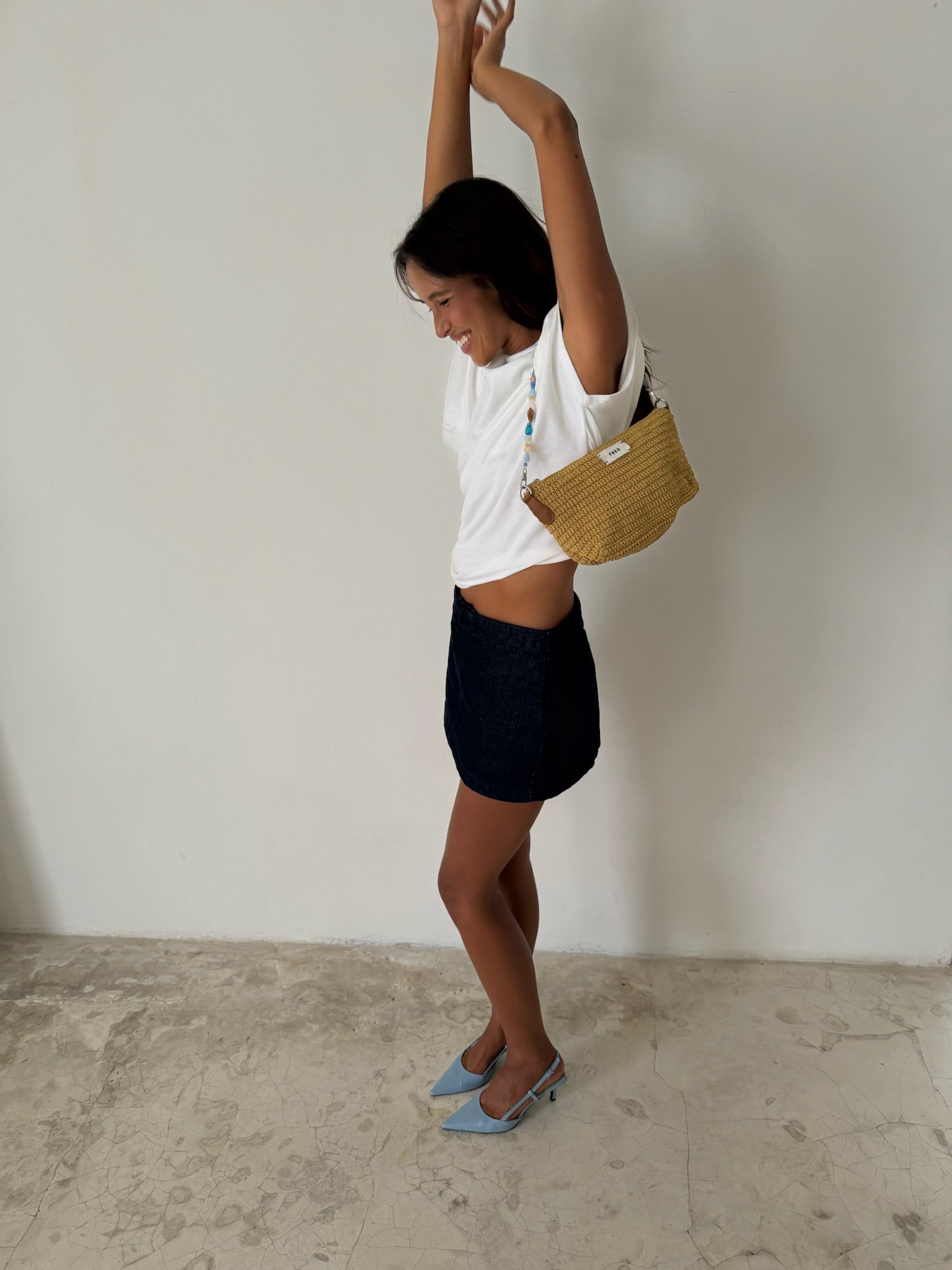 CROCHET BAG in BEIGE