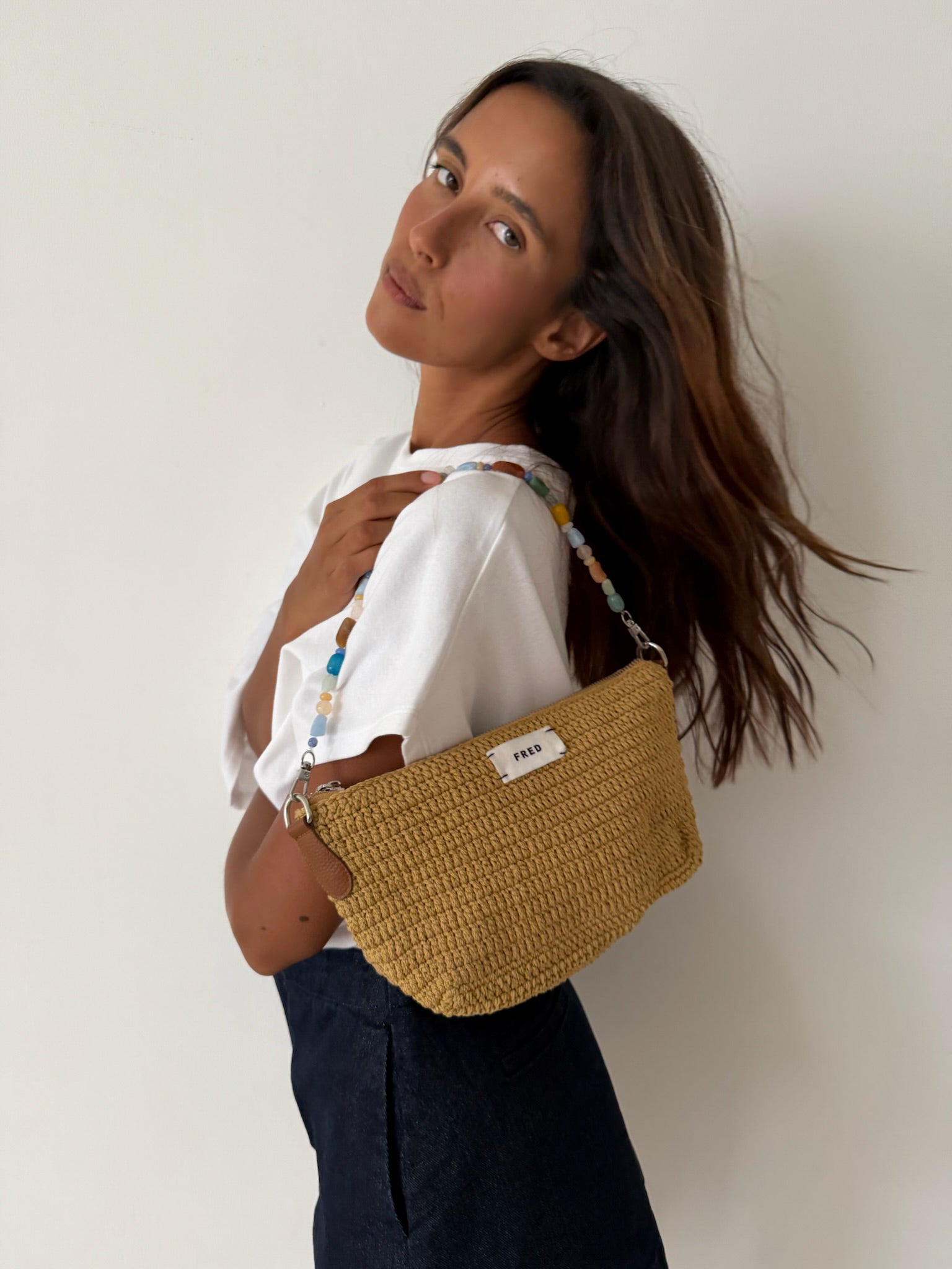 CROCHET BAG in BEIGE