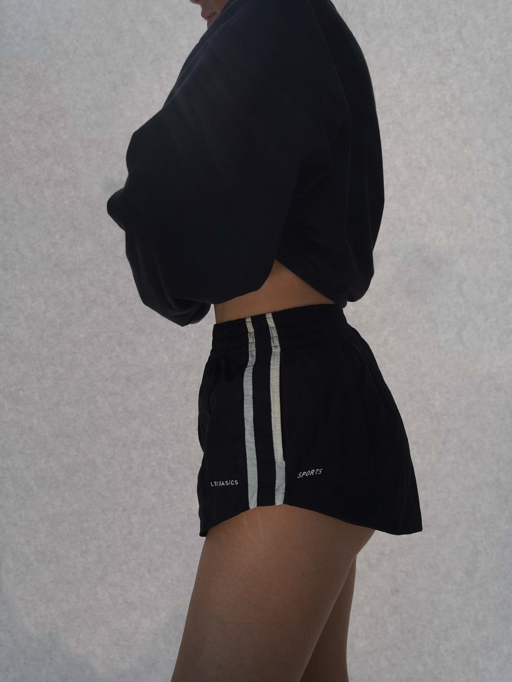 SPORTS MINI SHORTS 2.0 in BLACK