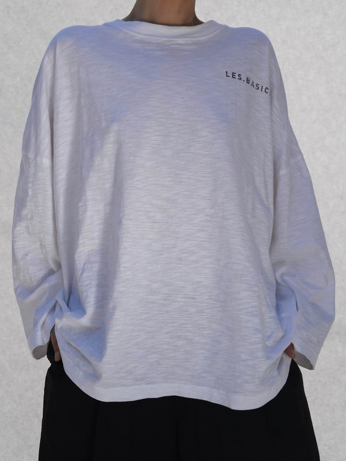 SPORTS LONG SLEEVE TEE in WHITE/PRINT