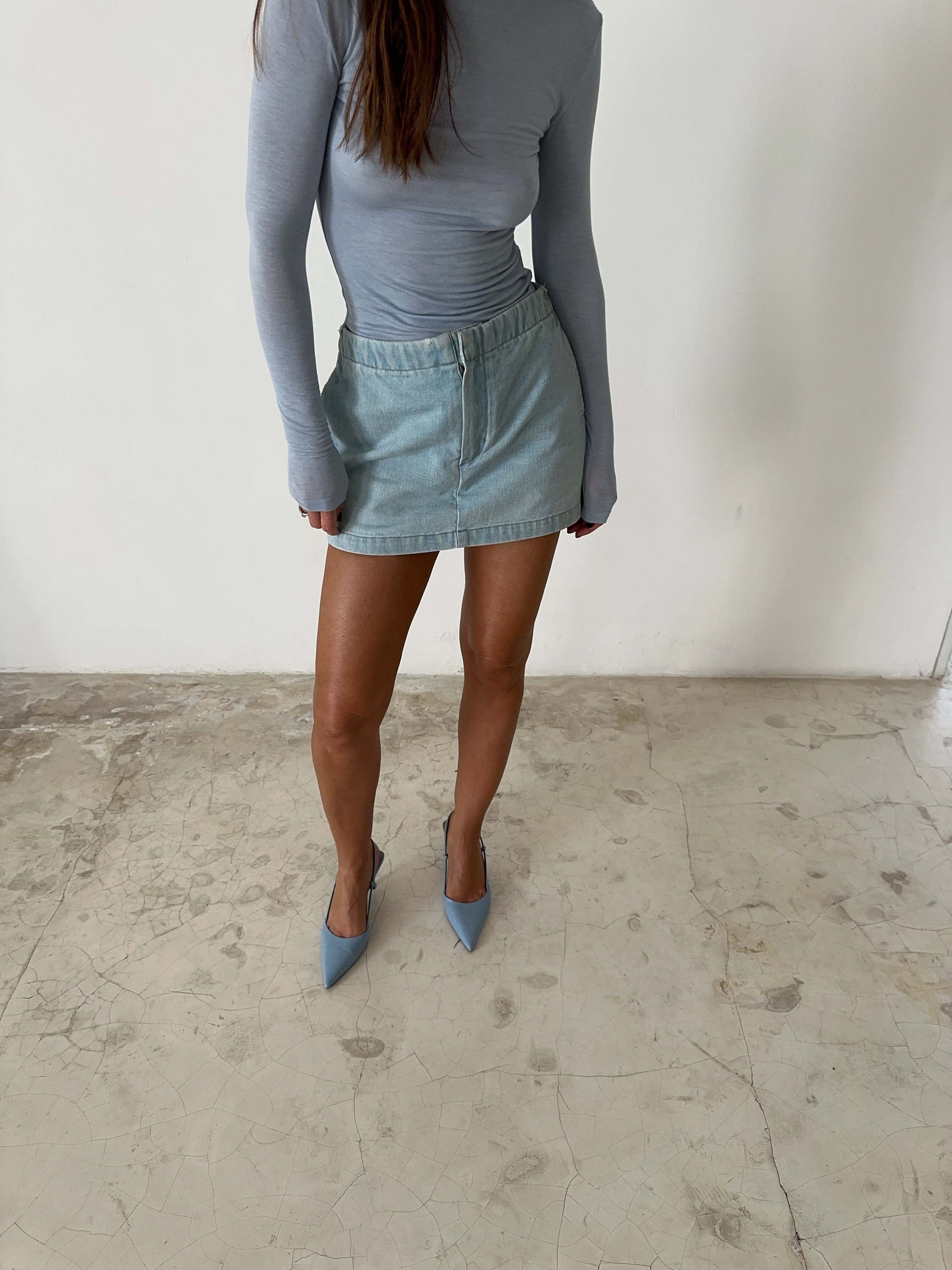 SKORT 01 in LIGHT BLUE