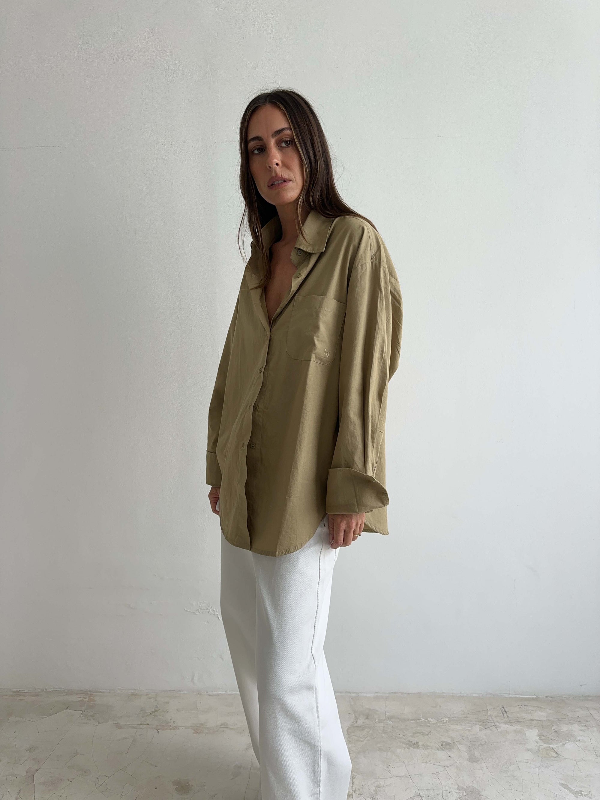 OVERSIZED SHIRT in KHAKI