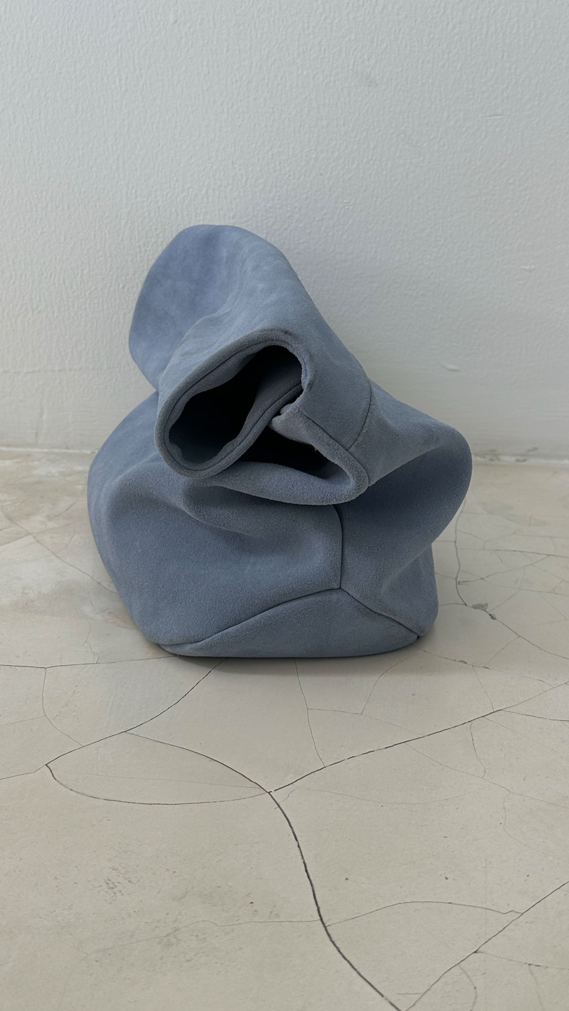 SUEDE CLUTCH in DENIM