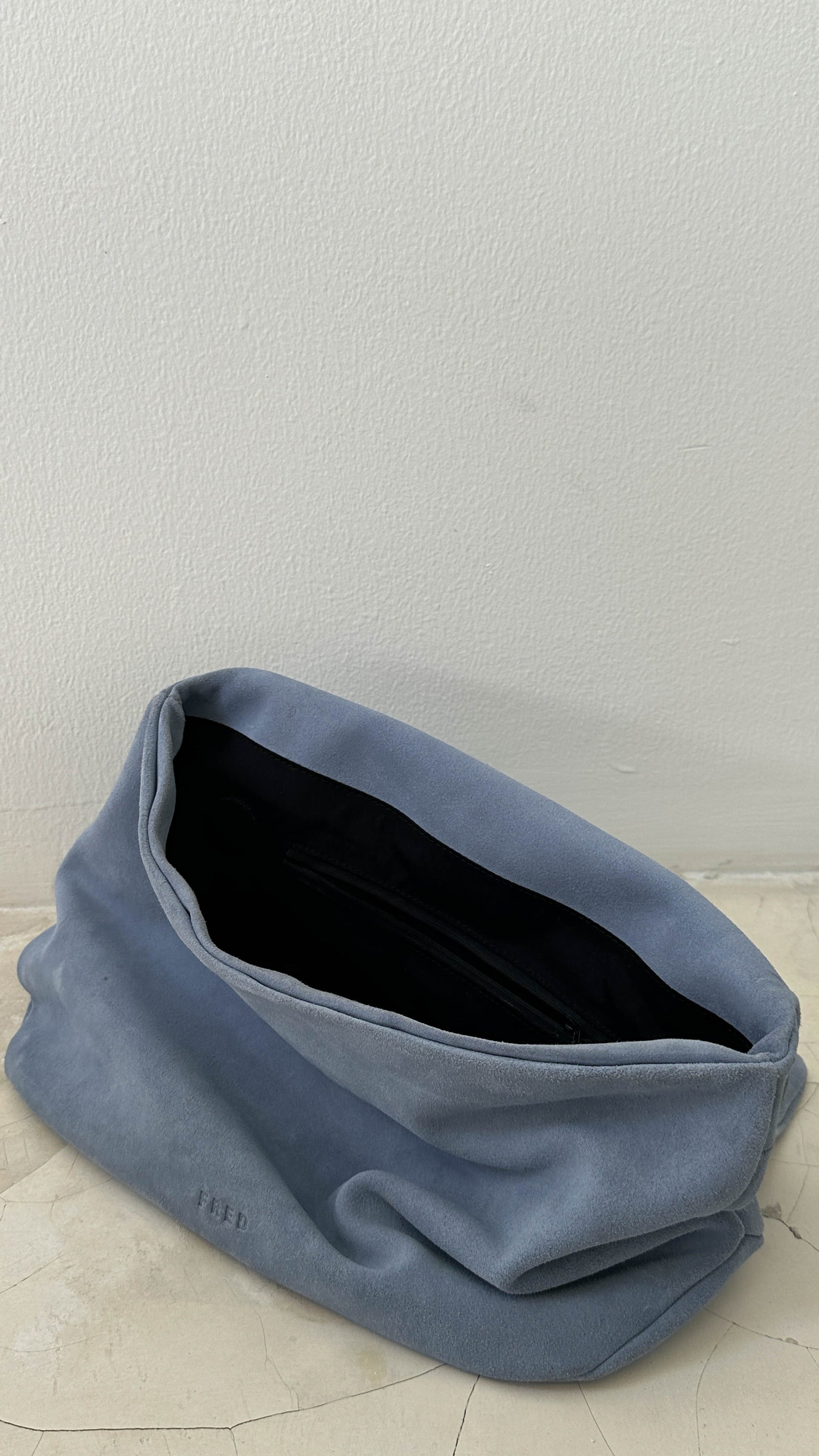 SUEDE CLUTCH in DENIM