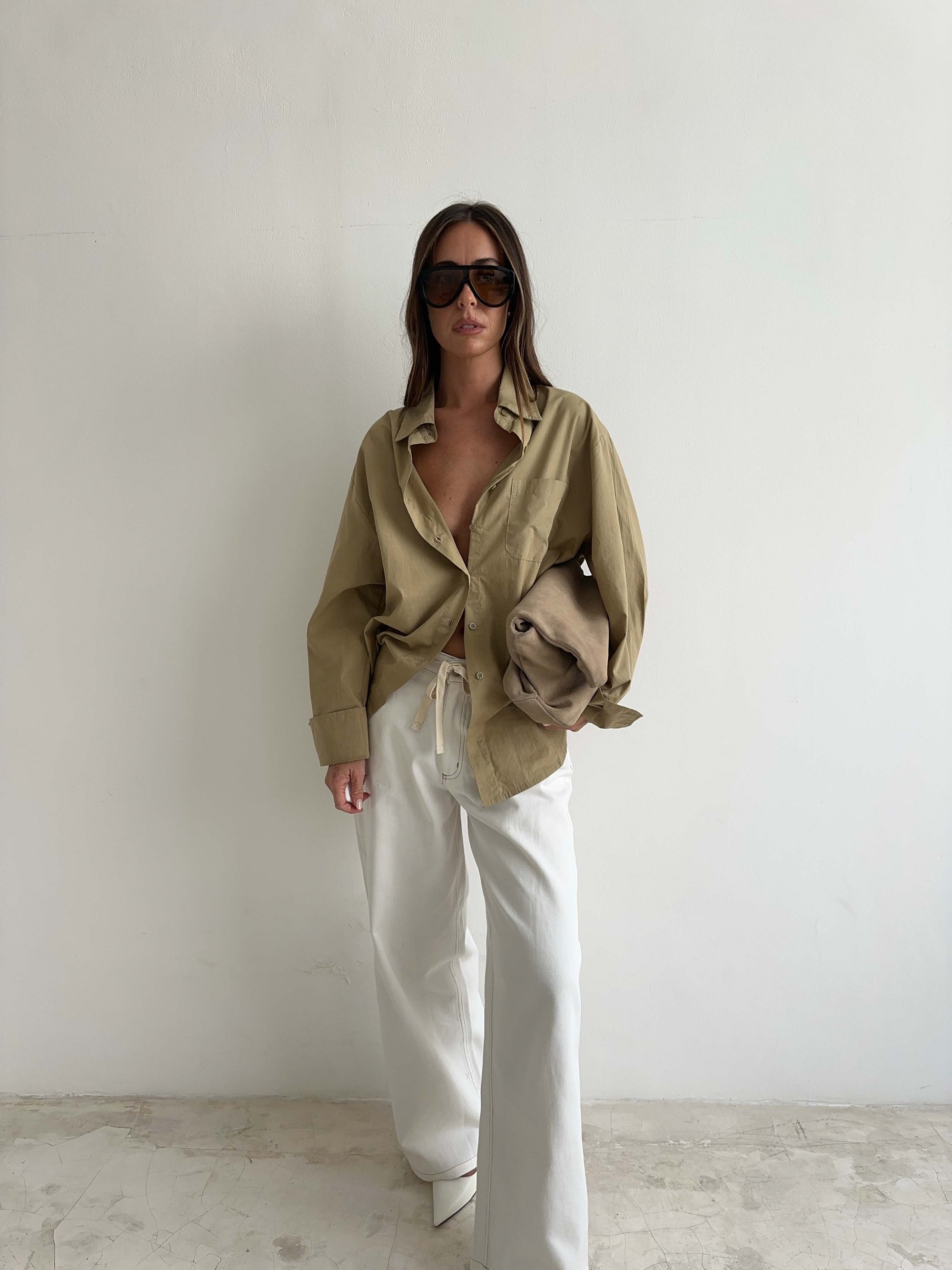 OVERSIZED SHIRT in KHAKI