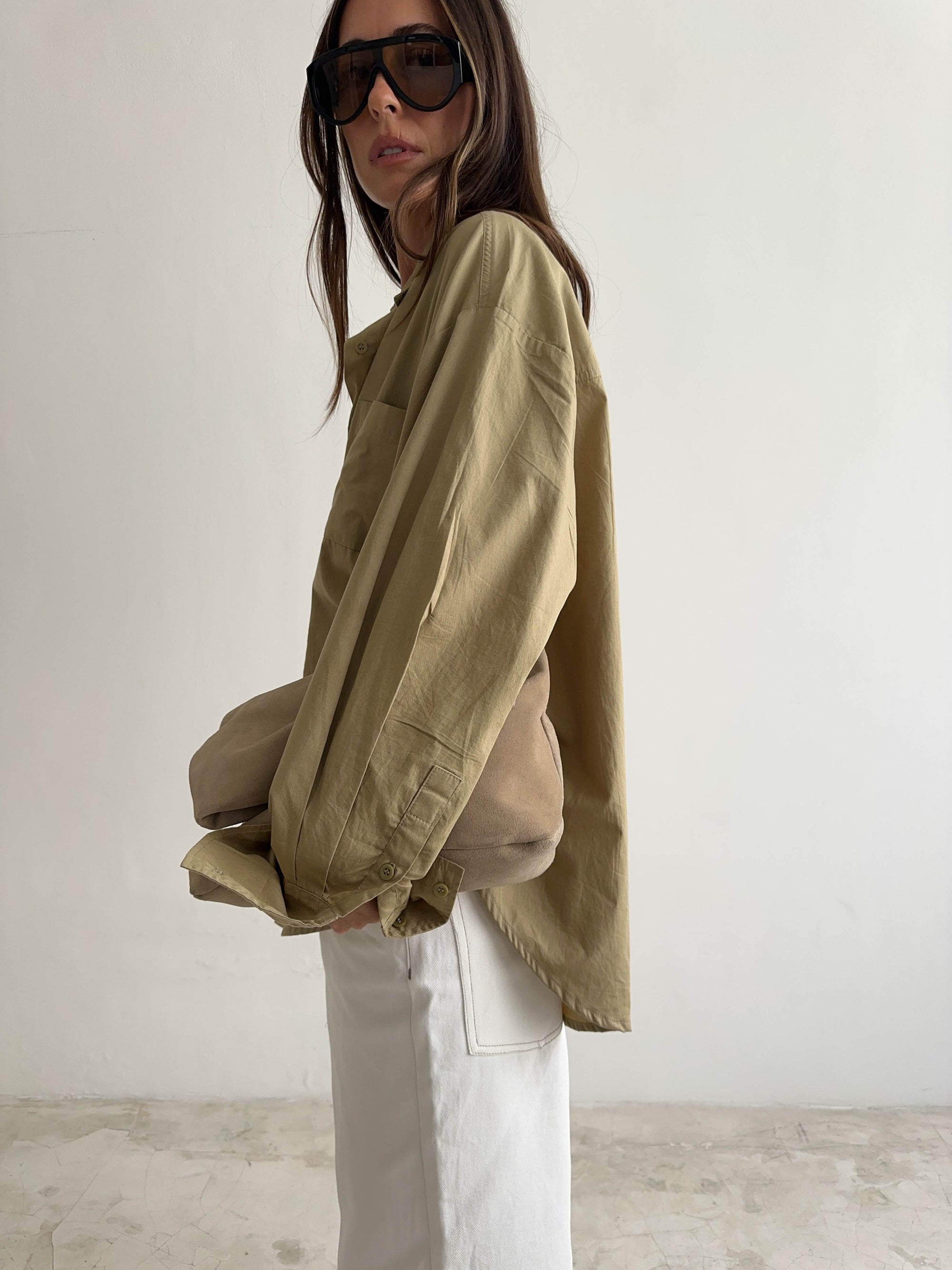 OVERSIZED SHIRT in KHAKI