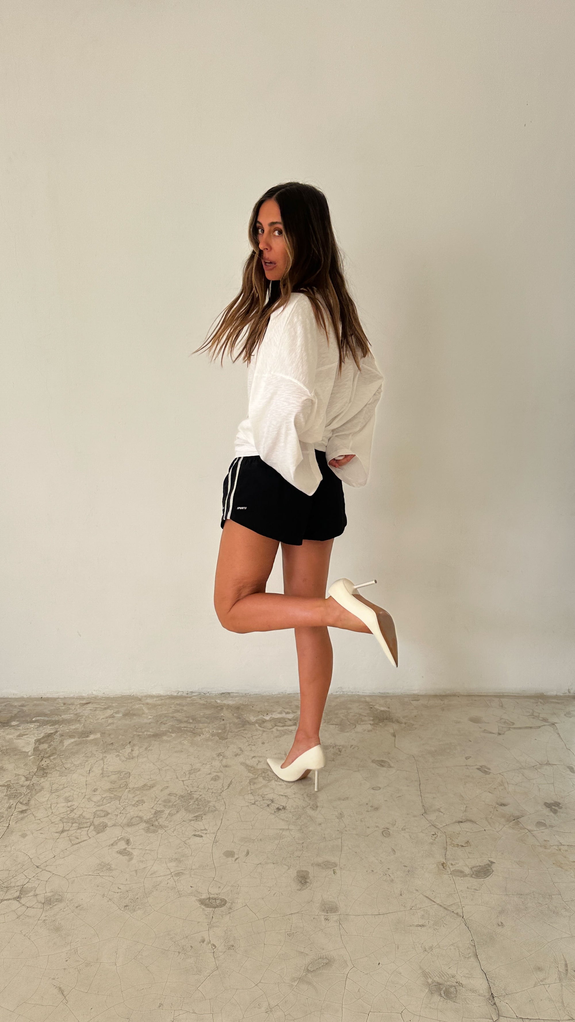 SPORTS MINI SHORTS 2.0 in BLACK