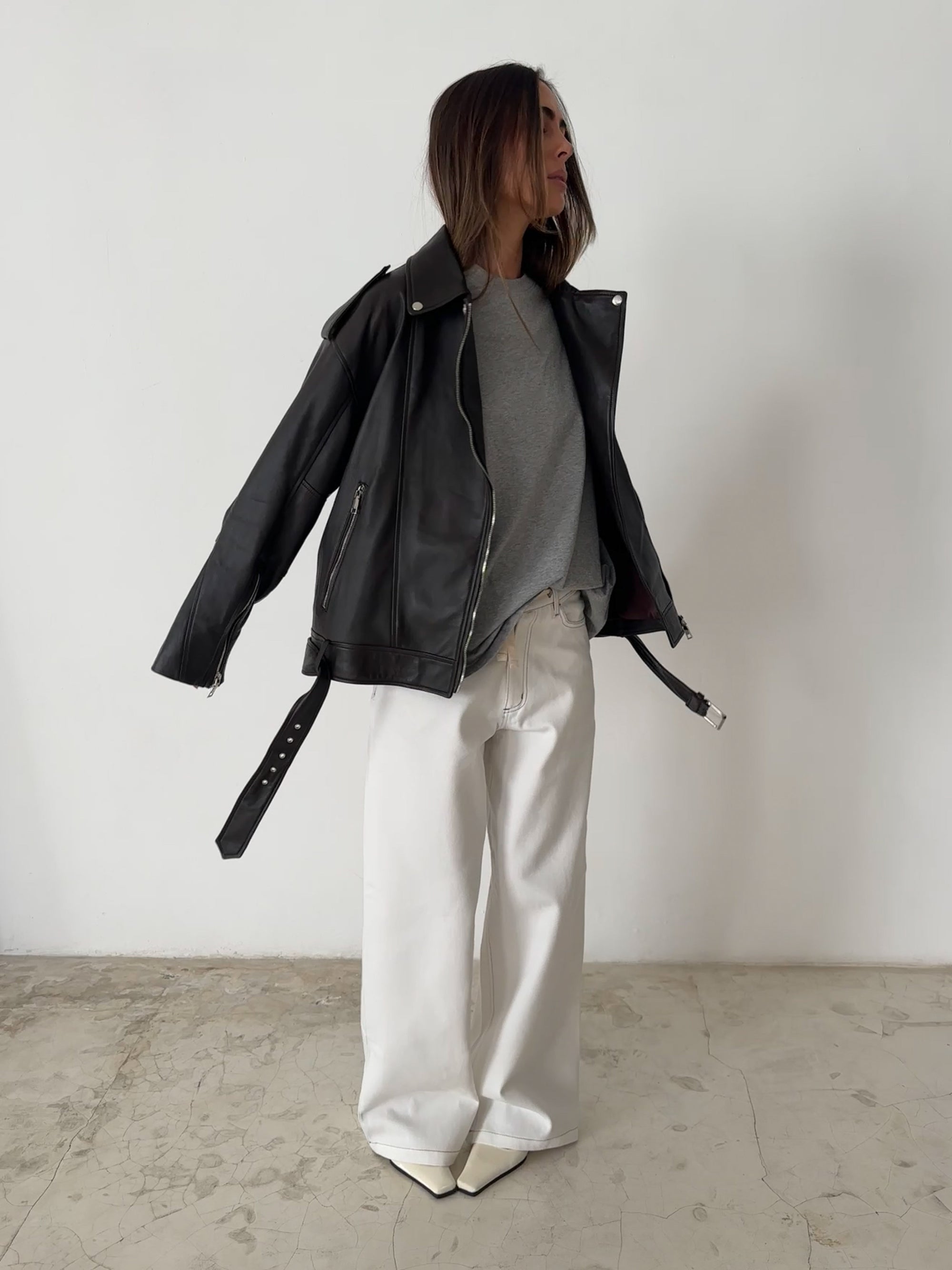 OVERSIZED TEE in GREY