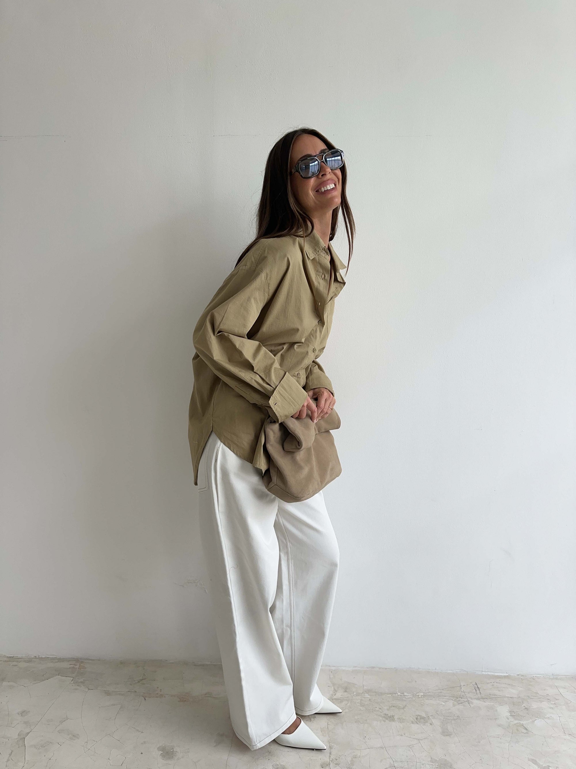 OVERSIZED SHIRT in KHAKI
