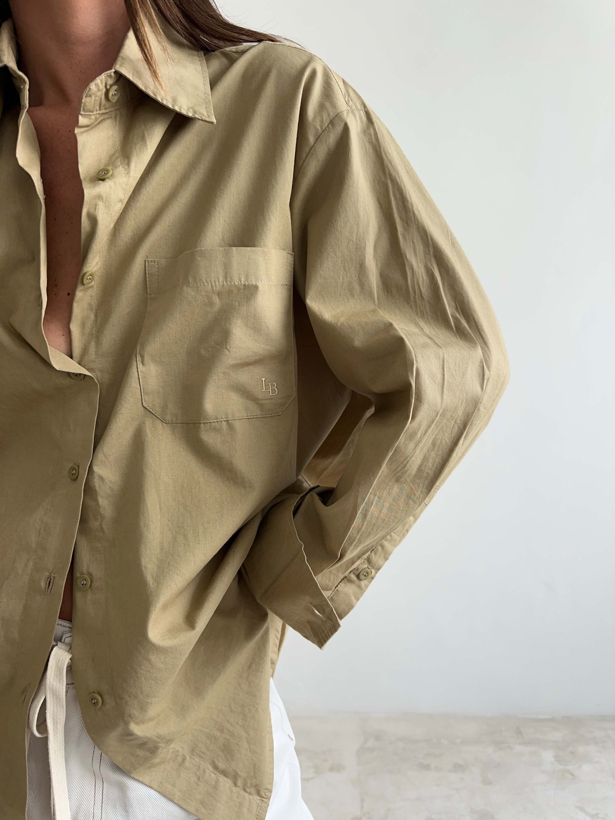 OVERSIZED SHIRT in KHAKI