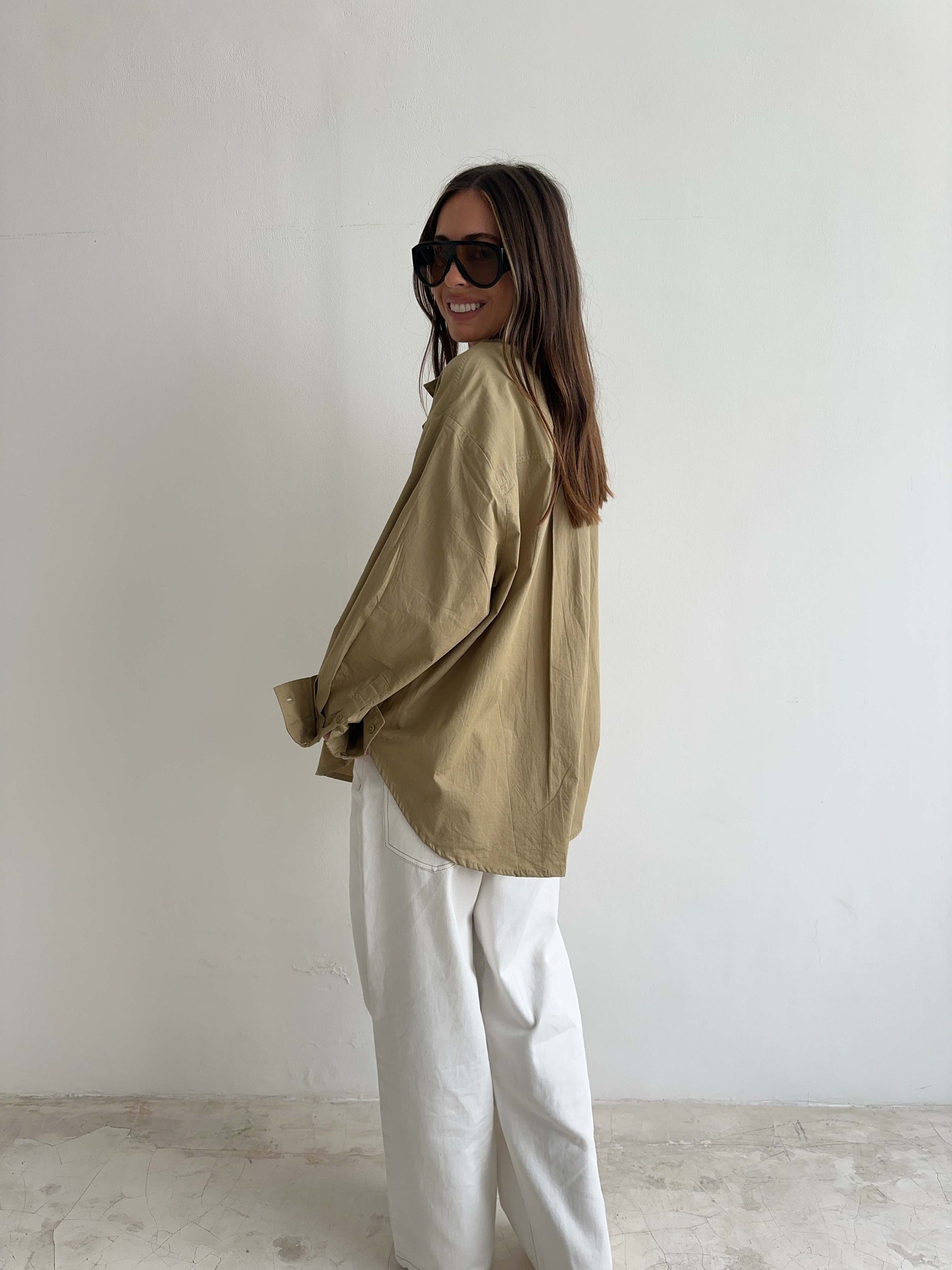 OVERSIZED SHIRT in KHAKI