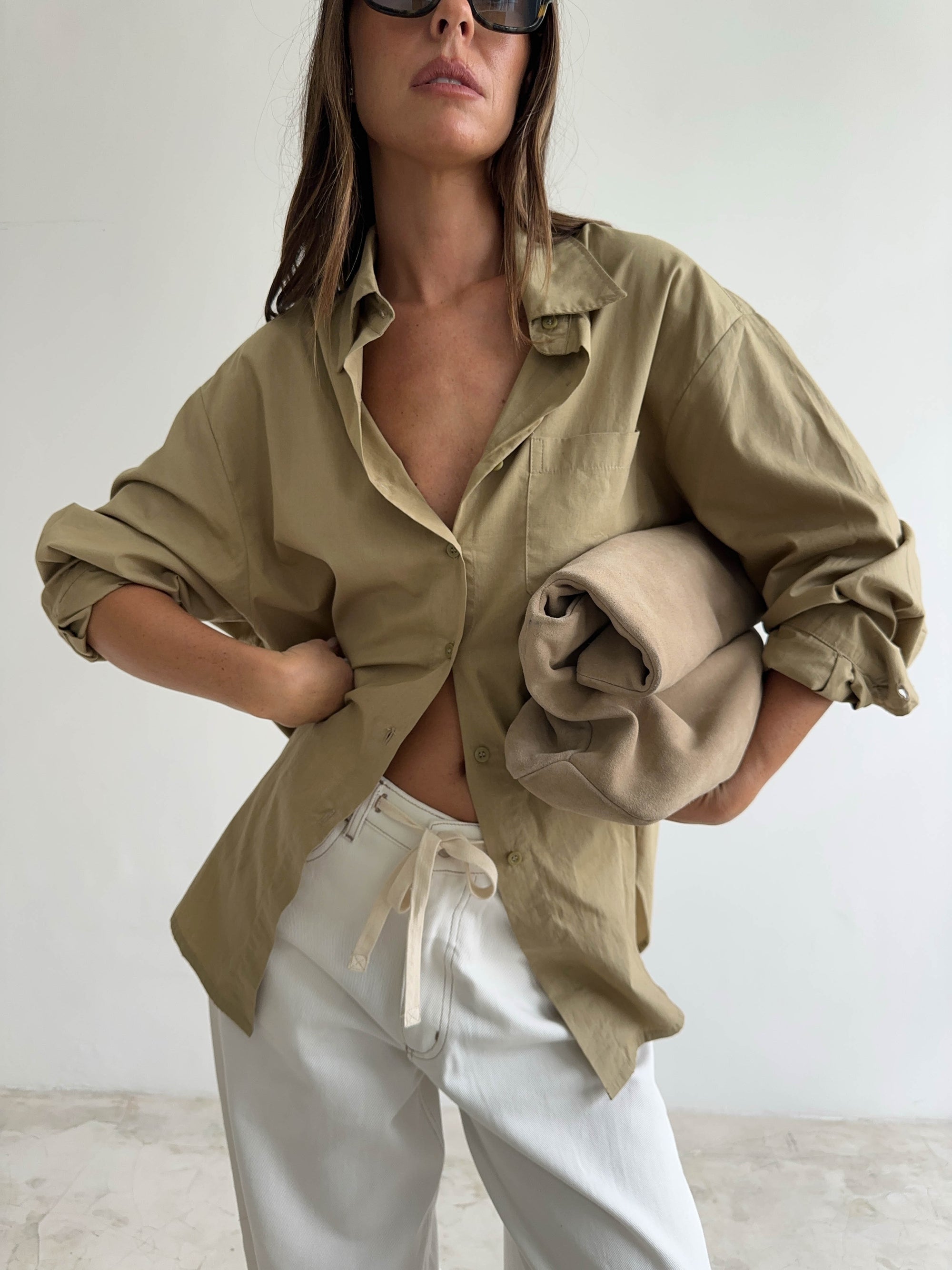 OVERSIZED SHIRT in KHAKI
