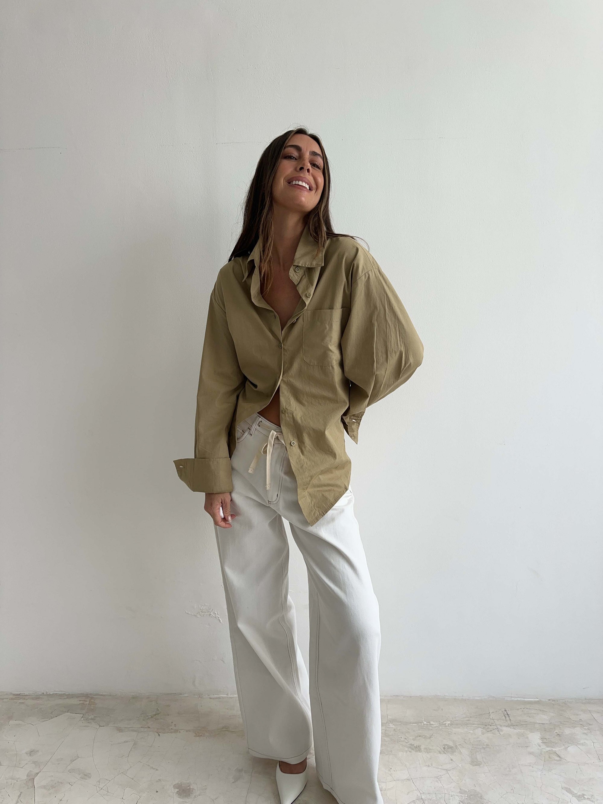 OVERSIZED SHIRT in KHAKI