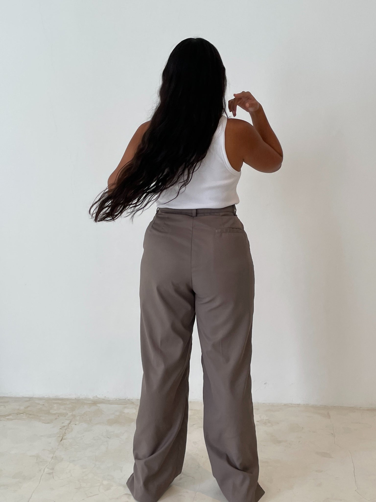 SUIT PANTS  in TAUPE