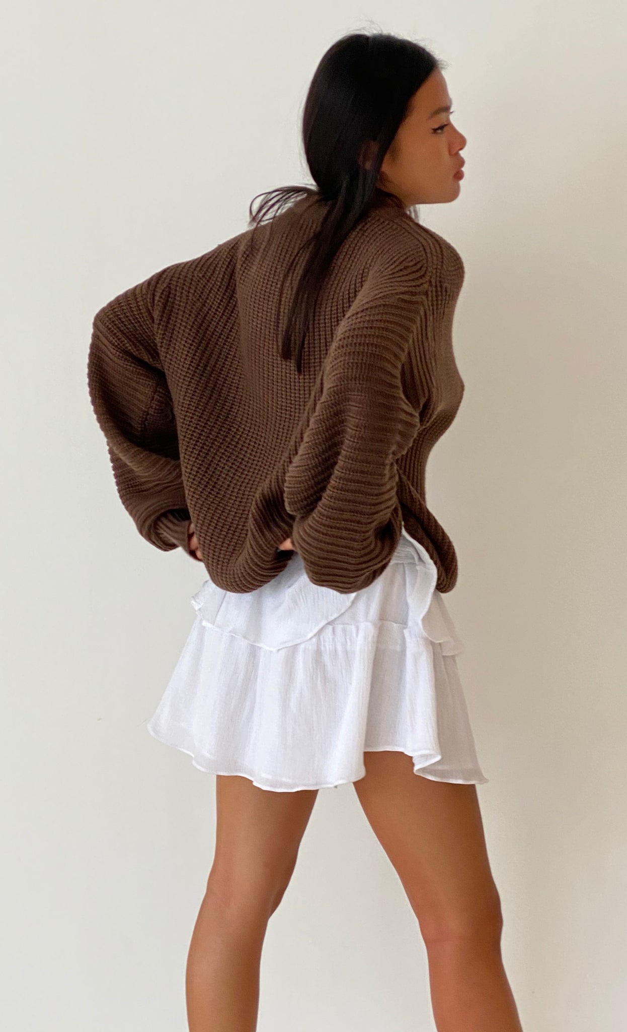 CHUNKY KNIT in BROWN