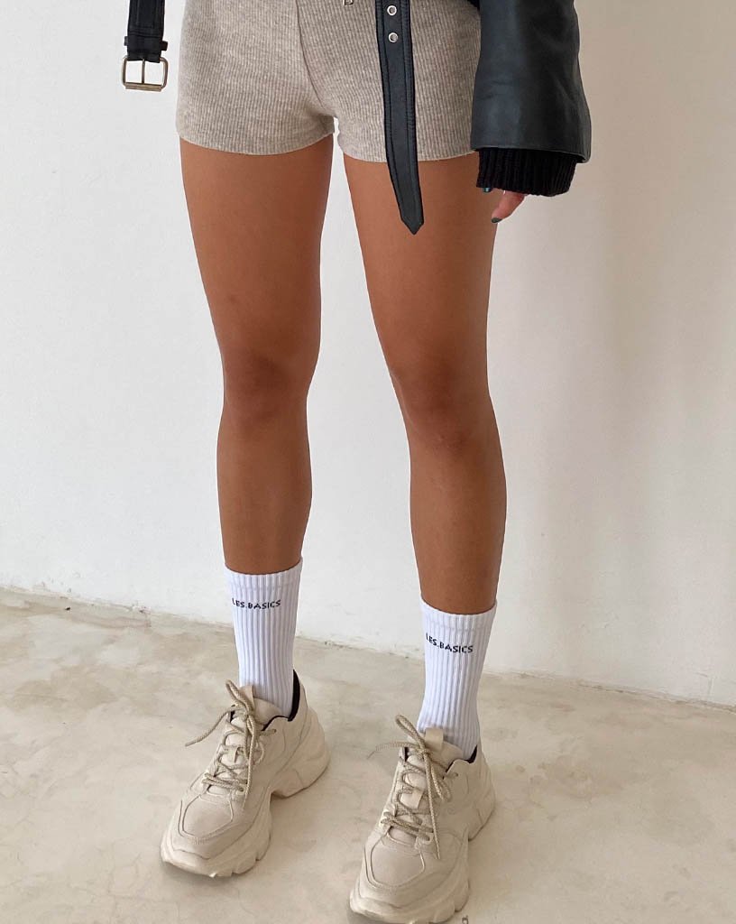 3 PACK BASIC SOCKS in WHITE